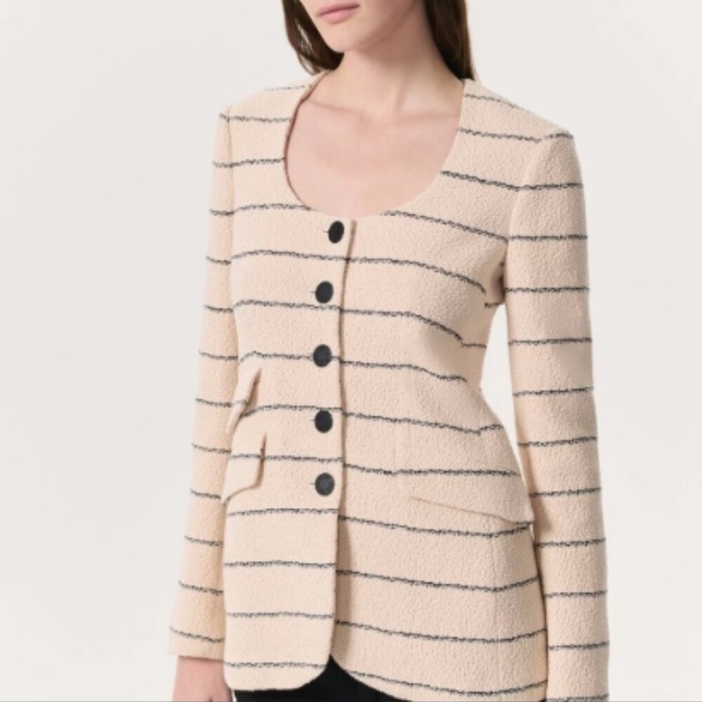 Rag & Bone Roslyn Stripe Cotton Jacket – Size 4– NWT